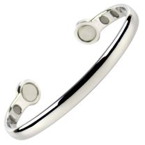 Elegant Super Strong MAGNETIC Bracelet/Bangle Chrome DESIGN 6 Magnets Health Rare Earth NdFeB