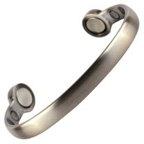 Elegant Super Strong MAGNETIC Bracelet/Bangle Pewter DESIGN 6 Magnets Health Rare Earth NdFeB