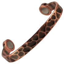 Super Strong MAGNETIC Bracelet/Bangle Copper Hammered DESIGN 6 Magnets Health Rare Earth NdFeB