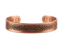 Chunky Copper Magnetic Bracelet/Bangle Danish Design 6 Magnets Health Rare Earth NdFeB