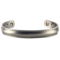 Chunky Copper with Pewter Finish MAGNETIC Bracelet/Bangle Bevel DESIGN 6 Magnets Health Rare Earth NdFeB