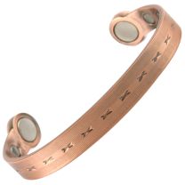 Super Strong MAGNETIC Bracelet/Bangle Copper Kisses DESIGN 6 Magnets Health Rare Earth NdFeB