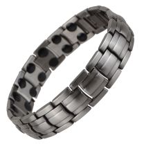 INOX Double Sided Steel, Black & Gold IP Bracelet BRDS6